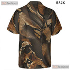 Luxury Python Snake Skin Hawaiian Shirt Unisex Reptile Aloha Beachwear