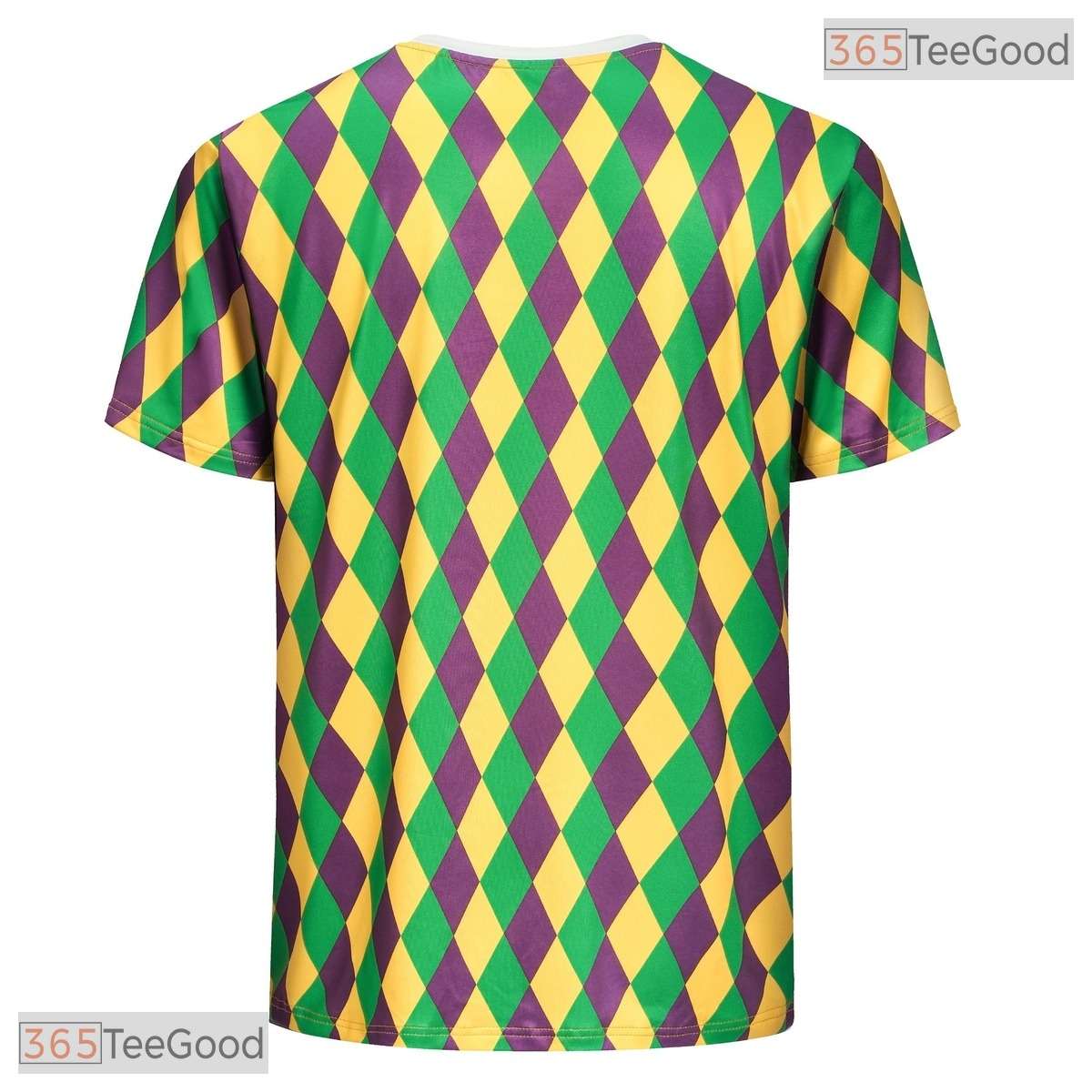 Vibrant Mardi Gras Party Costume Novelty Graphic 3D Printed Casual Unisex T-Shirt Top