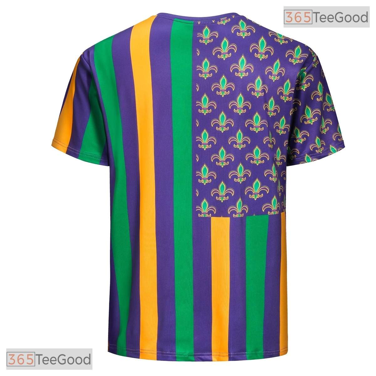 Colorful Mardi Gras Party Costume Novelty Graphic 3D Printed Casual Unisex Tee Shirt