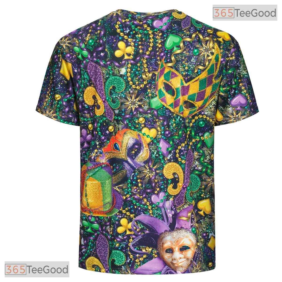 Mardi Gras Festive Costume Novelty Graphic 3D Printed Casual Unisex Tee Shirt Styles