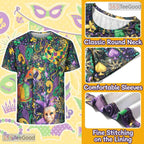 Mardi Gras Festive Costume Novelty Graphic 3D Printed Casual Unisex Tee Shirt Styles