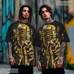 Retro Microphone Music Graphic 3D Pattern Printed Casual Unisex Tee Shirt Styles