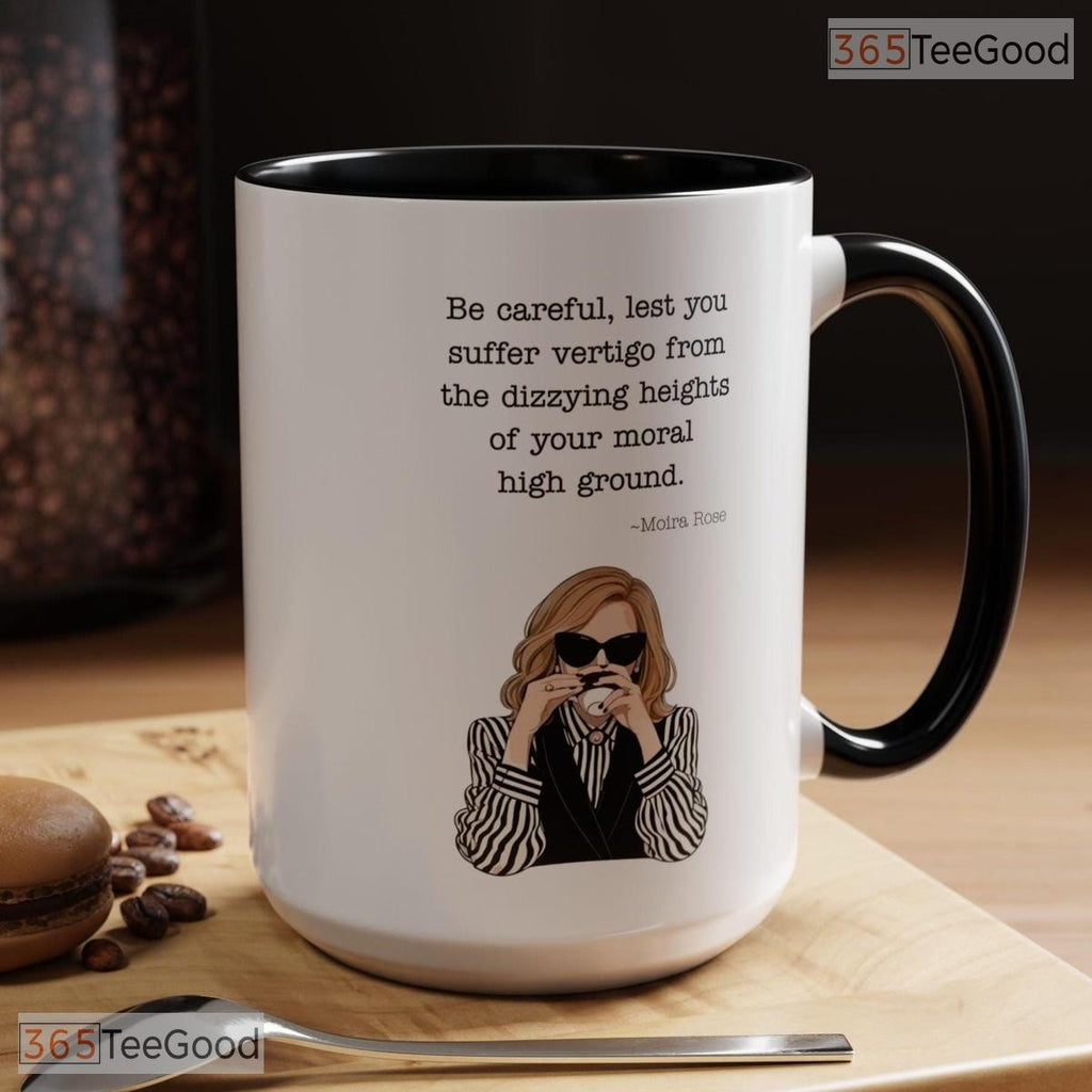 Sarcastic Pop Culture Quote Mug - Black And White Comedic Television Ceramic Accent Mug