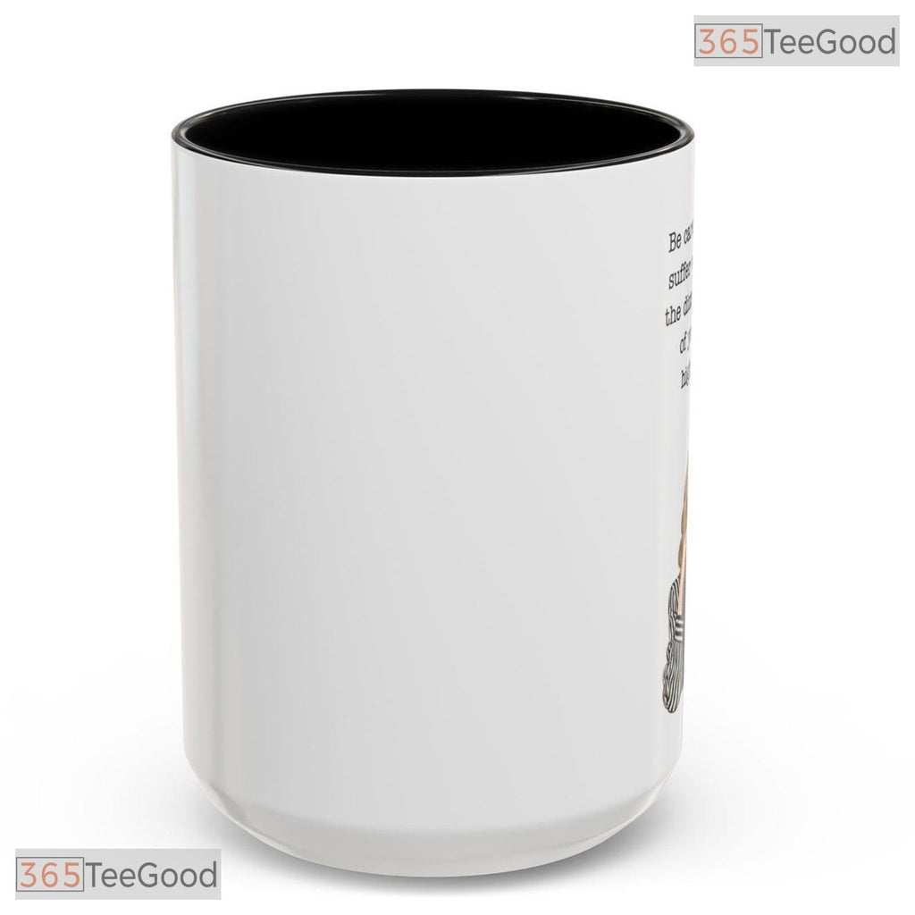 Sarcastic Pop Culture Quote Mug - Black And White Comedic Television Ceramic Accent Mug