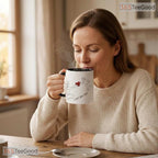 Mom Pitcher Illustration Mother's Day Gift Two Tone Premium Ceramic Accent Coffee Mug