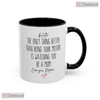 Personalized Sentimental Daughter Mug - Custom Gift From Mom Ceramic Accent Mug