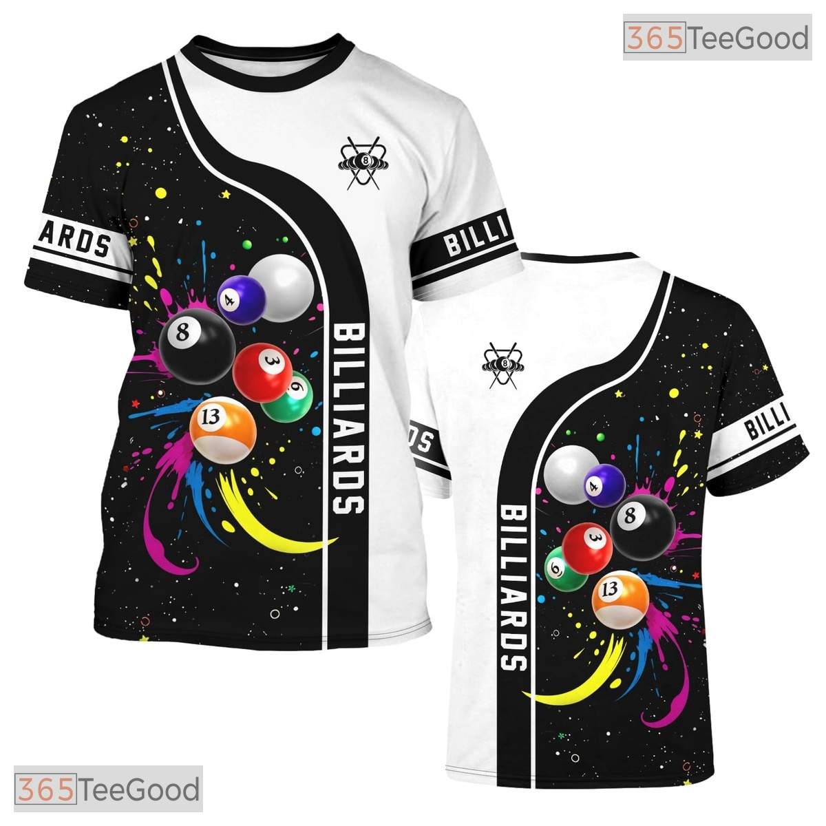 Multicolor Sports Jersey Pattern 3D Graphic Printed Short Sleeve Unisex Tee Shirt