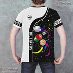 Multicolor Sports Jersey Pattern 3D Graphic Printed Short Sleeve Unisex Tee Shirt