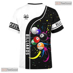 Multicolor Sports Jersey Pattern 3D Graphic Printed Short Sleeve Unisex Tee Shirt