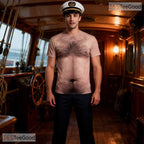 Funny Brown Muscle Chest Fake Abs 3D Graphic Print Casual Unisex Tee Shirt