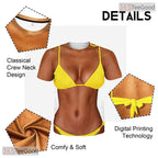 Shredded Fake Abs Muscle Chest Costume 3D Printed Casual Unisex Tee Shirt Tops