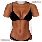 Shredded Muscle Chest Fake Abs 3D Novelty Costume Graphic Casual Unisex Shirt