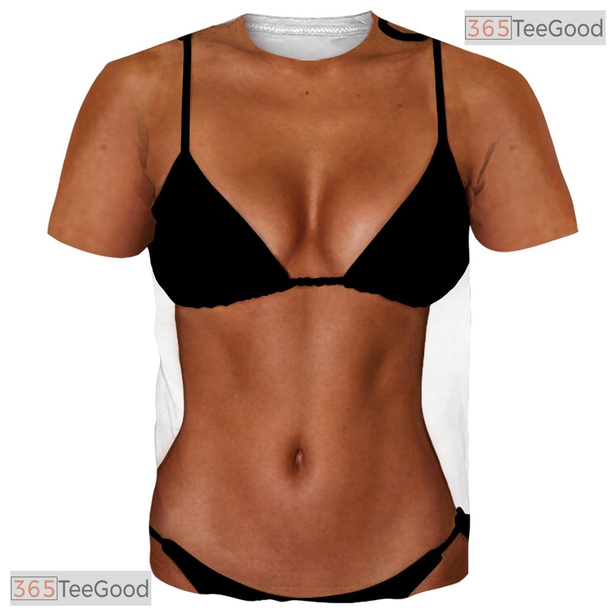 Shredded Muscle Chest Fake Abs 3D Novelty Costume Graphic Casual Unisex Shirt