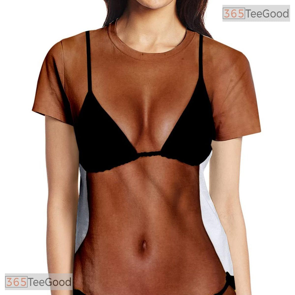 Shredded Muscle Chest Fake Abs 3D Novelty Costume Graphic Casual Unisex Shirt