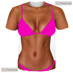 Shredded Fake Abs Muscle Chest Costume 3D Printed Novelty Unisex Tee Shirt Top