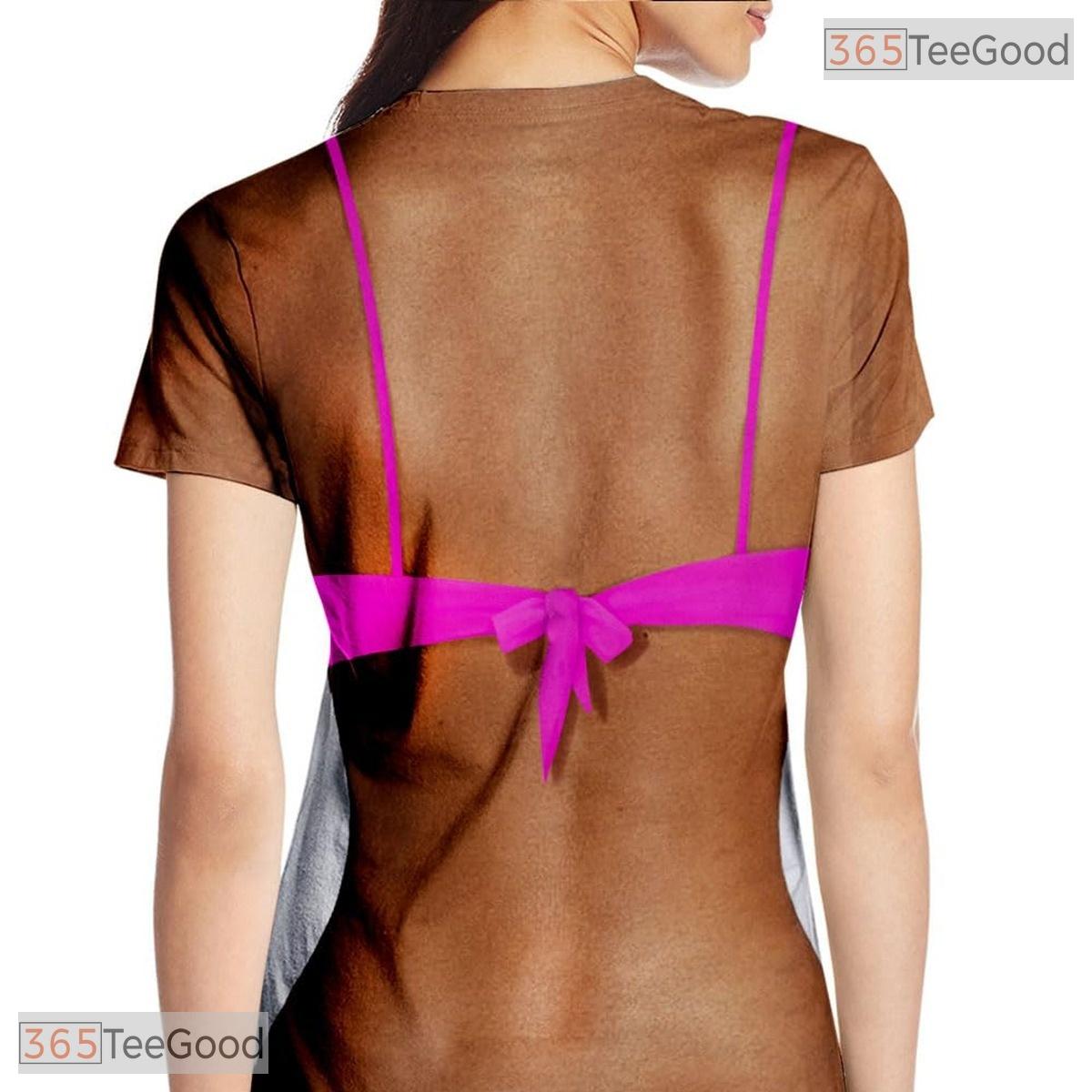 Shredded Fake Abs Muscle Chest Costume 3D Printed Novelty Unisex Tee Shirt Top