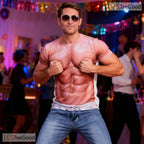 Funny Hairy Chest Muscle Costume Novelty 3D Printed Casual Unisex Tee Shirts