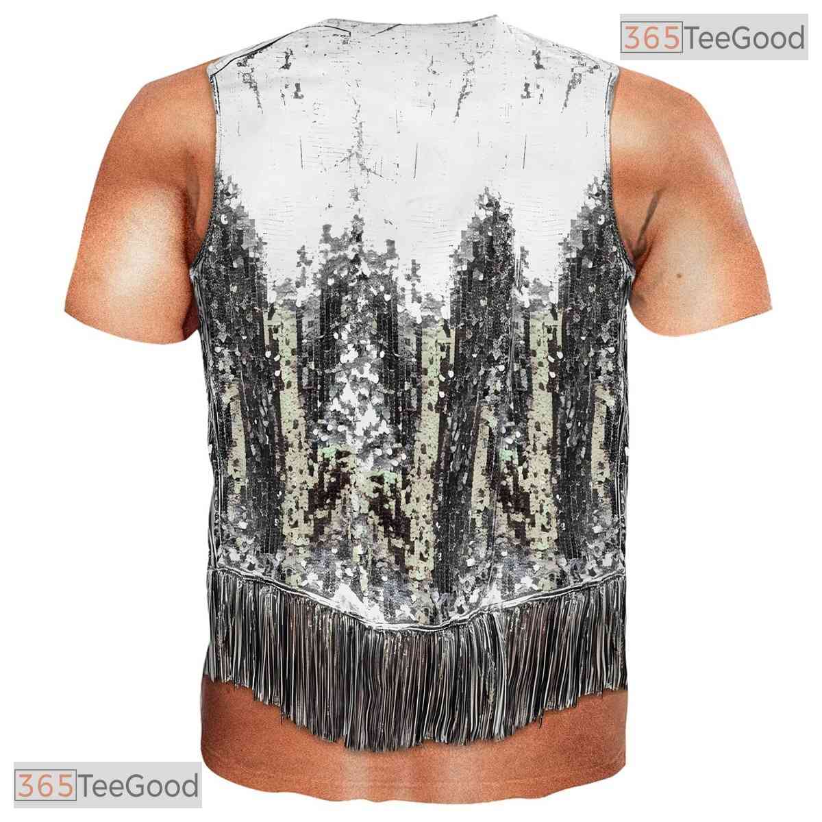 Muscle Chest Sequin Illusion Costume Novelty 3D Graphic Printed Casual Unisex T-Shirt