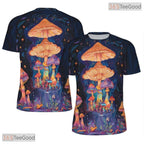 Magical Mushroom Nature Graphic 3D Pattern Printed Casual Unisex T-Shirt Styles