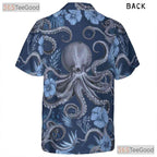 Nautical Octopus Marine Life Hawaiian Shirt Unisex Coastal Summer Wear Tee