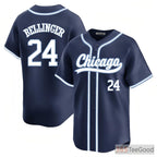 Navy Baseball Jersey Tee - Custom Name, Number & Logo Design for Men & Women