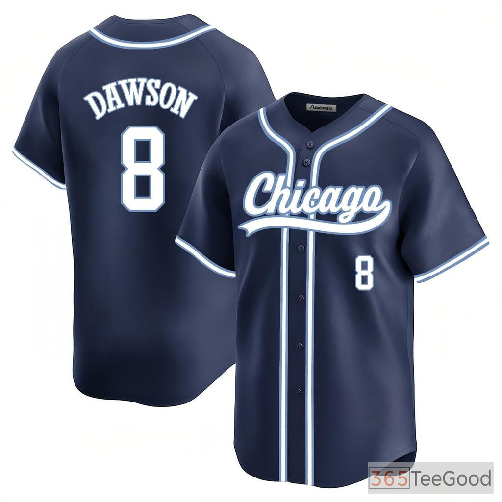 Navy Baseball Jersey Tee for Men & Women, Customized with Name, Number & Logo