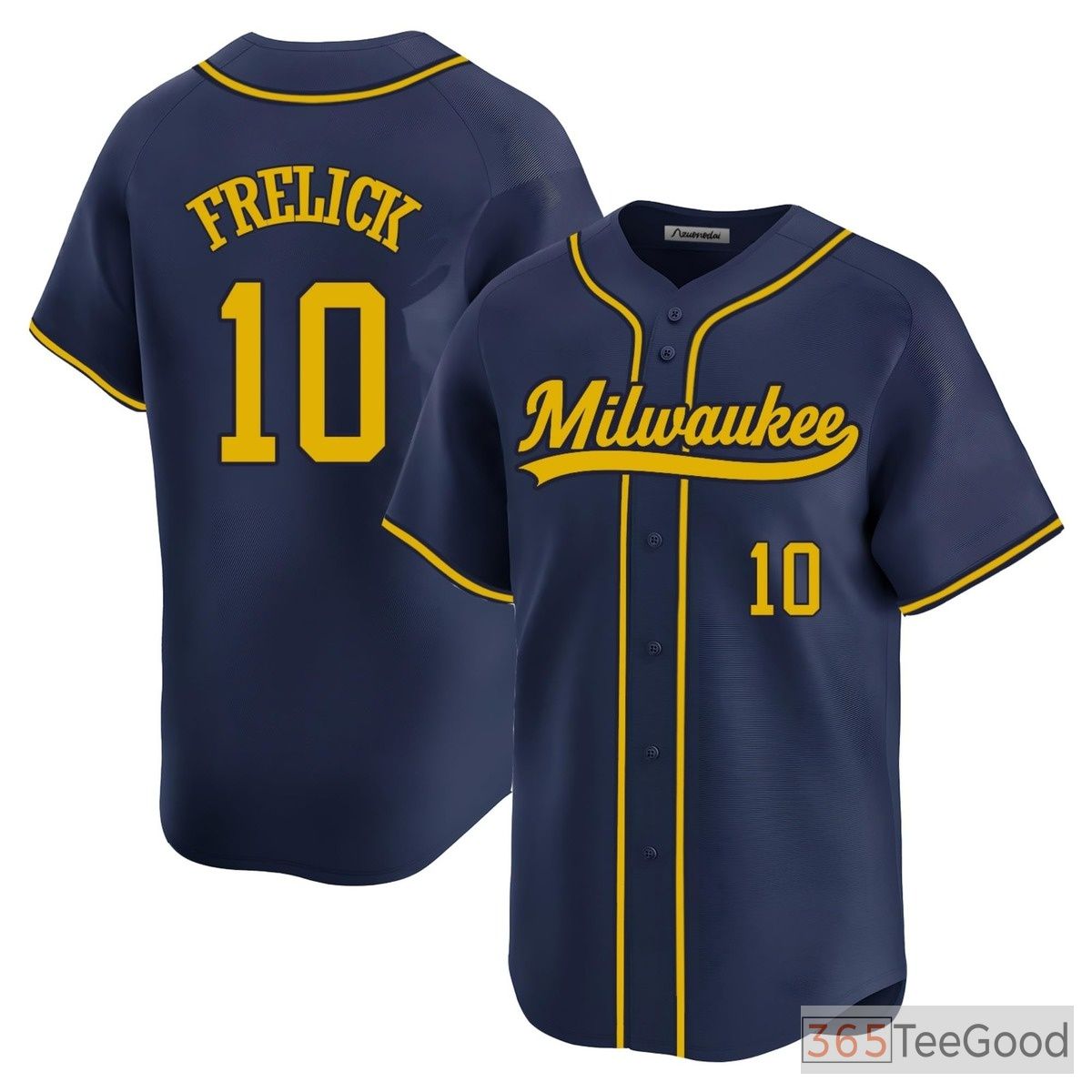 Navy Baseball Jersey Tee for Men & Women - Personalize with Stitched Player Details