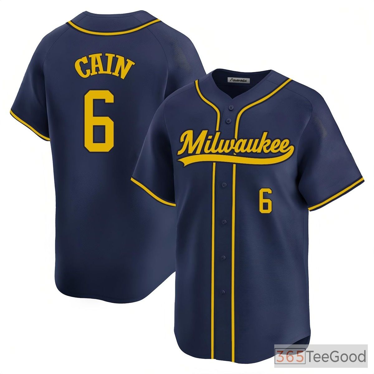 Navy Baseball Jersey Tee for Men & Women - Design Your Custom Name, Number, Logo