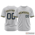 Navy Custom Baseball Jersey Tee - Personalized Stitched Name & Number for Men & Women