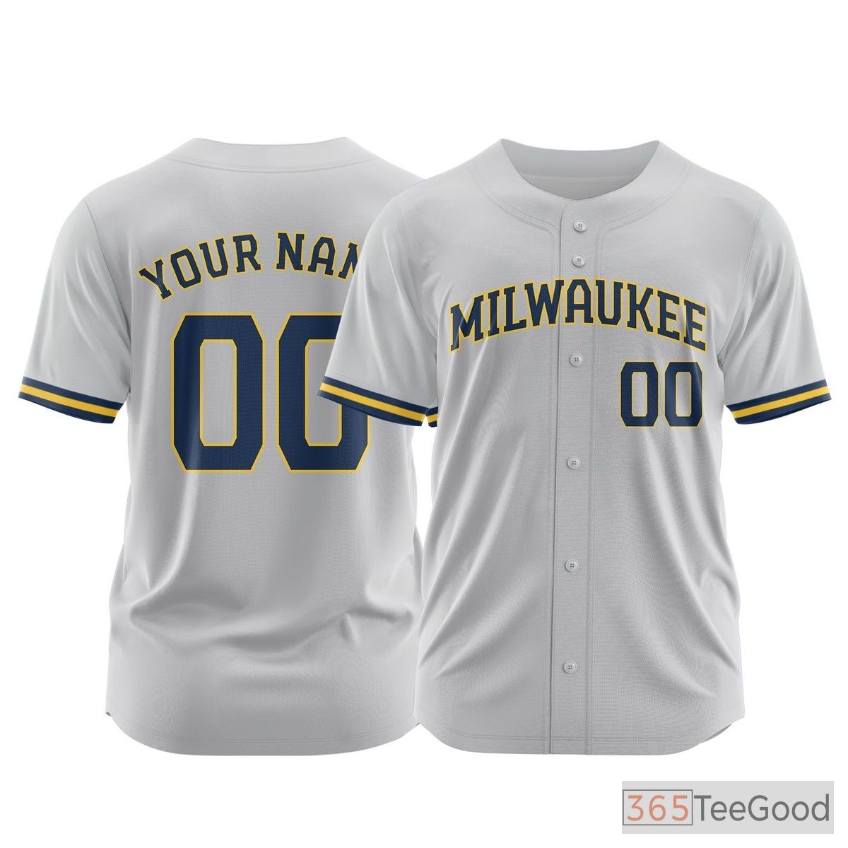 Navy Custom Baseball Jersey Tee - Personalized Stitched Name & Number for Men & Women