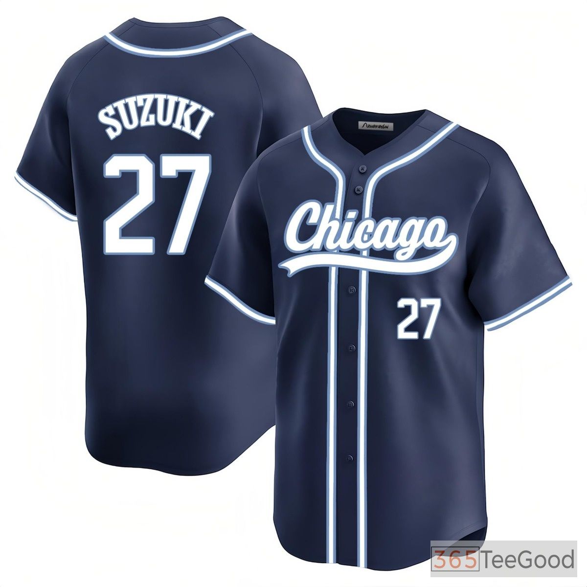 Navy-Baseball Jersey Tee for Men & Women - Stitched Custom Player & Team Apparel