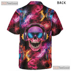 Neon Skeleton Gothic Skull Hawaiian Shirt Unisex Summer Beach Party Outfit