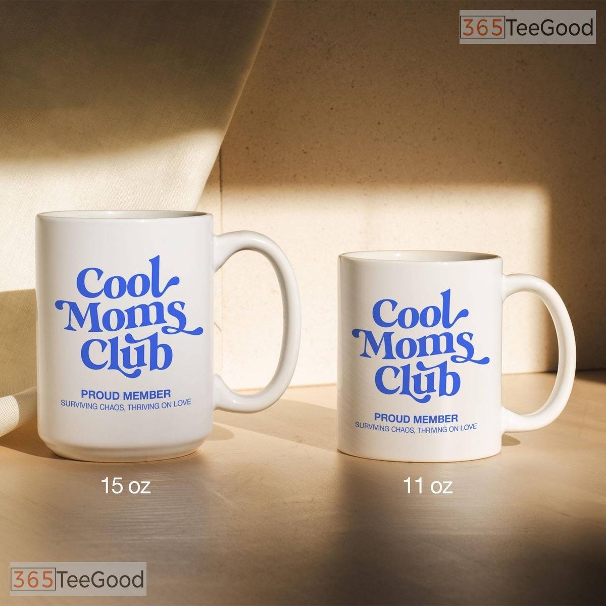 Cool Moms Club New Parent Mug - Funny Motherhood Appreciation Gift Ceramic Accent Mug