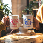 Cool Moms Club New Parent Mug - Funny Motherhood Appreciation Gift Ceramic Accent Mug