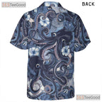 Ocean Octopus Blue Sea Creature Hawaiian Shirt Men Women Tropical Outfit