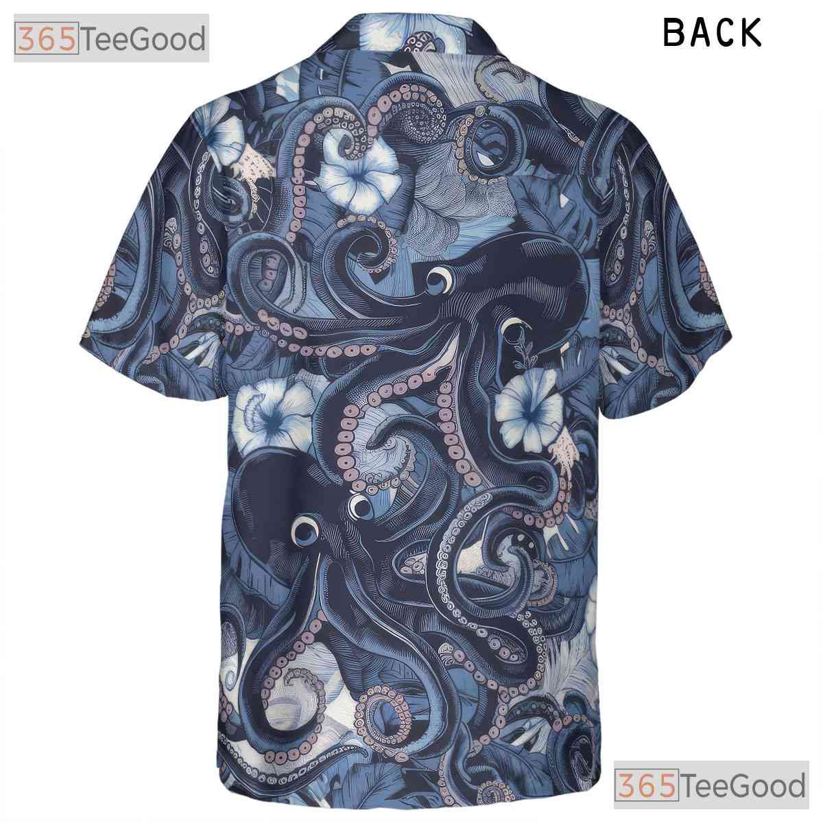 Ocean Octopus Blue Sea Creature Hawaiian Shirt Men Women Tropical Outfit