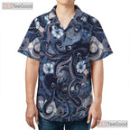 Ocean Octopus Blue Sea Creature Hawaiian Shirt Men Women Tropical Outfit