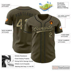 Olive Green Baseball Jersey Tee for Men & Women - Your Customization Essential