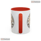 On A Date With Coffee Do Not Disturb Sarcastic Humor Two Tone Premium Ceramic Accent Mug
