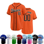 Orange Baseball Jersey Tee for Men & Women - A vibrant choice for daily wear