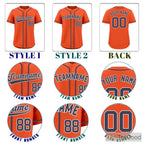 Orange Baseball Jersey Tee for Men & Women - A Versatile Canvas for Your Custom Style