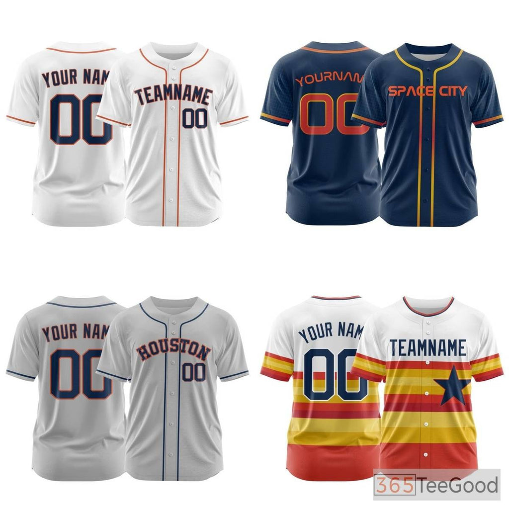 Orange Gold Custom Baseball Jersey Tee Personalized Printed Stitched Team Name Number for Men Women