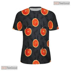 Fresh Citrus Orange Slices Fruit Pattern 3D Printed Casual Unisex Tee Shirts
