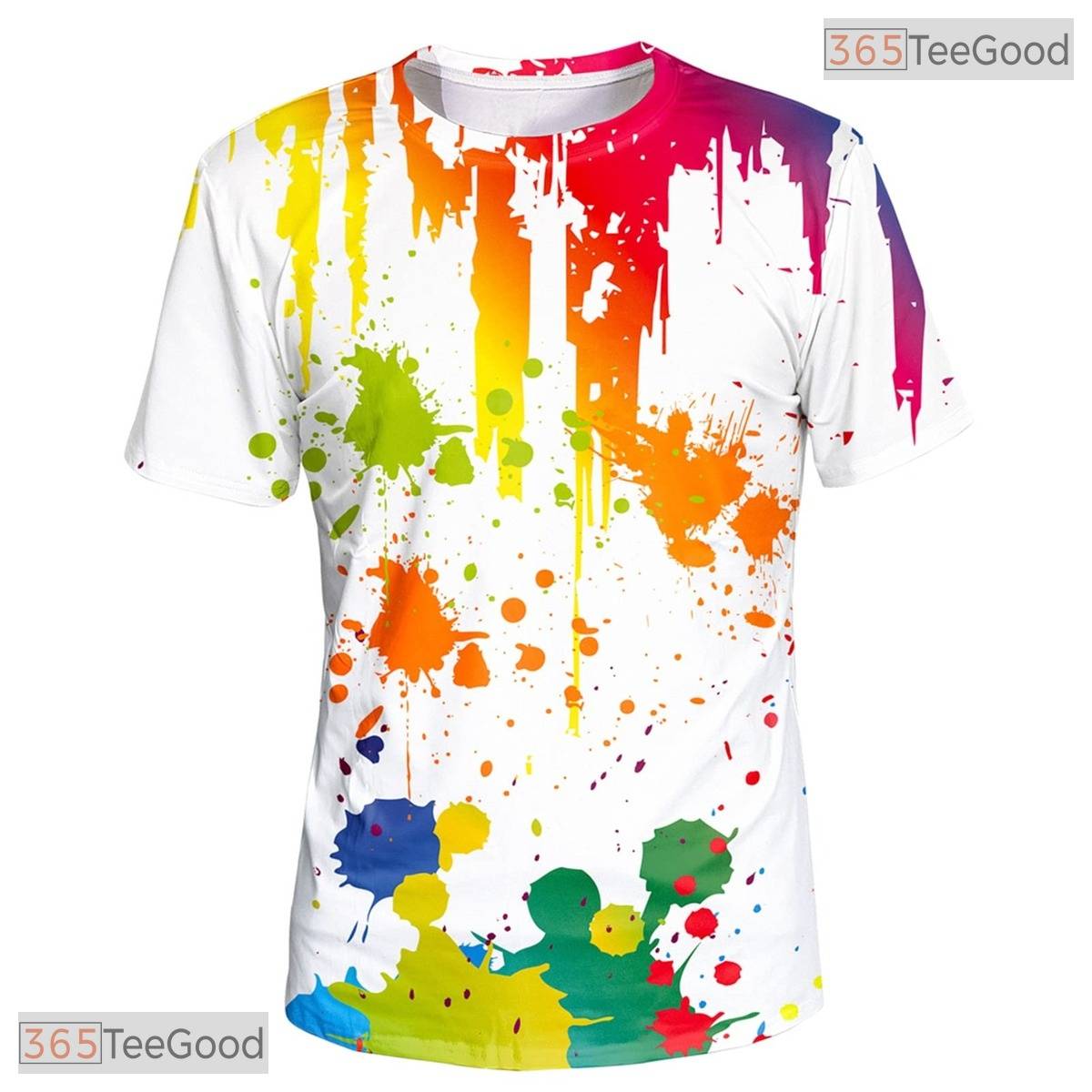 Crisp White Paint Line Abstract Graphic 3D Printed Casual Unisex T-Shirt Tops