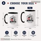 Patriotic 250 Years Heritage Classic American Drinkware Colorful Ceramic Accent Mug