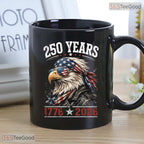 Patriotic Eagle 250 Years 1776 To 2026 America 250th Anniversary Ceramic Accent Mug