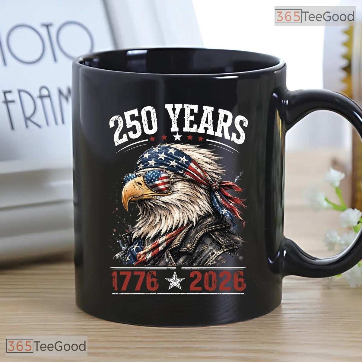 Patriotic Eagle 250 Years 1776 To 2026 America 250th Anniversary Ceramic Accent Mug
