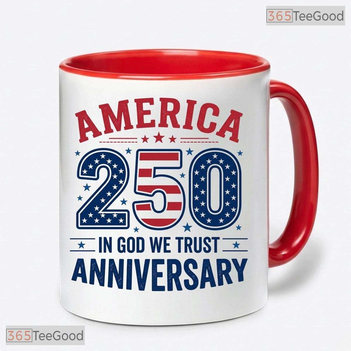 Patriotic Veteran 250th Anniversary Mug - Commemorative 1776-2026 Ceramic Accent Mug