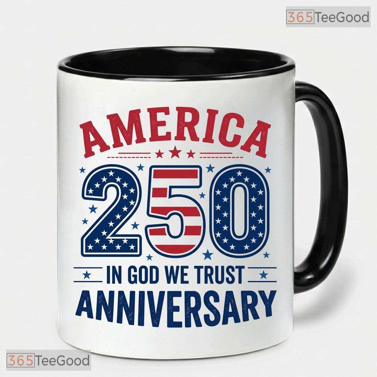 Patriotic Veteran 250th Anniversary Mug - Commemorative 1776-2026 Ceramic Accent Mug