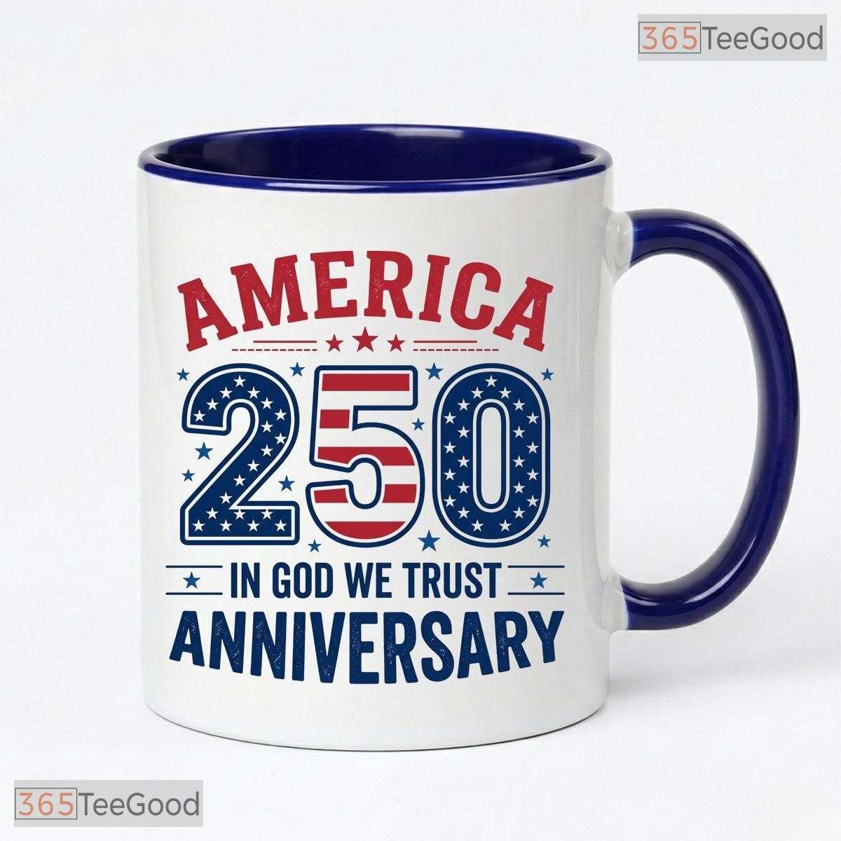 Patriotic Veteran 250th Anniversary Mug - Commemorative 1776-2026 Ceramic Accent Mug